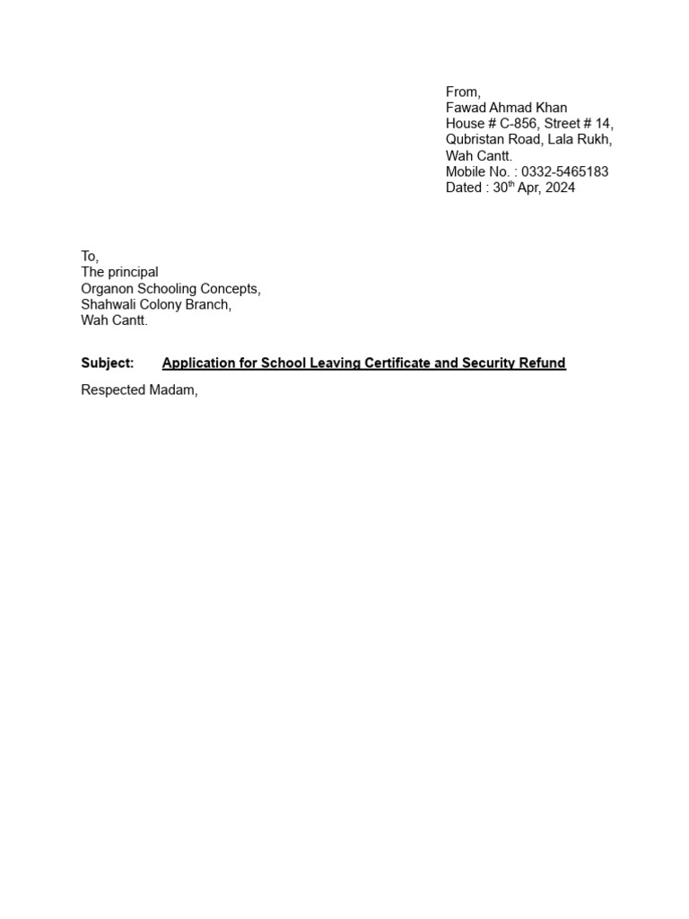 SCHOOL LEAVING CERTIFICATE FORMAT PDF DOWNLOAD visual data 4