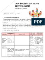 Proyecto 4 Organizamos Nuestra Aula para Convivir Mejor