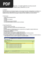 Termination Organizer - A Complex Application Error Has Occurred