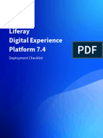 Liferay DXP 7.4 Deployment Checklist
