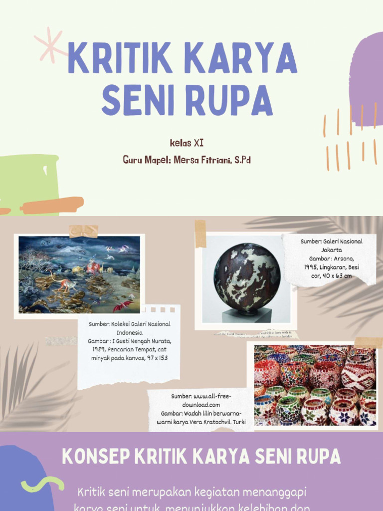 Kritik Karya Seni Rupa Xi PDF