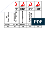 Box File Spine Labels