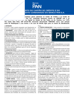 Regulamento do cartao de credito e cartao de credito consignado do Banco PAN SA