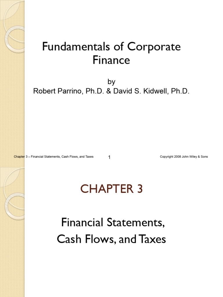 CH 03 | PDF | Balance Sheet | Book Value