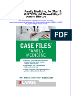 Free Download Case Files Family Medicine 4E Mar 18 2016 - 1259587703 - Mcgraw Hill Donald Briscoe Full Chapter PDF