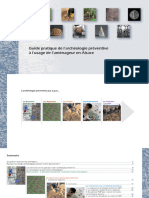 Guide Pratique de L Archéologie Préventive À L Usage de L Aménageur en Alsace