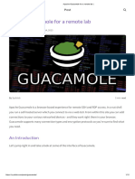 Apache Guacamole Install Guide