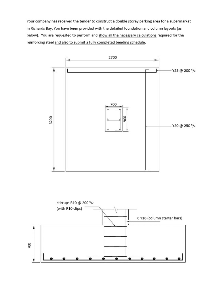 Rect Foundation - Example01 | PDF | Building Technology | Concrete