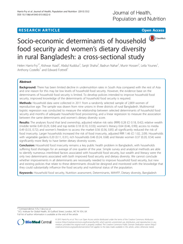 Socio Economic Determinants of HFS Dan Peta Konsep | PDF | Food ...