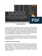 19 Cómo La Psicología Positiva Impacta en La Felicidad de Los Seres Humanos (Articulo) Autor Mangus