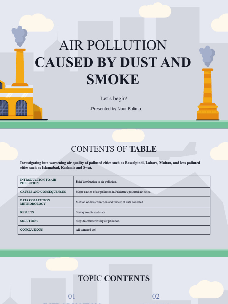Air Pollution in Pakistan: Causes & Solutions | PDF | Air Pollution ...