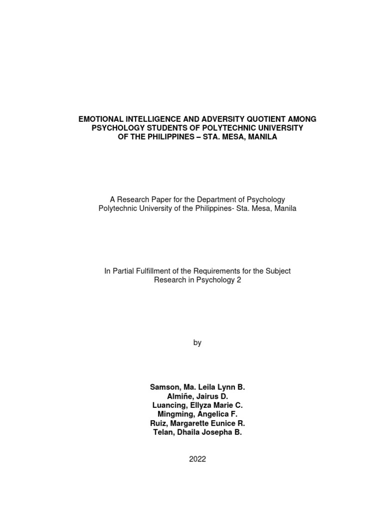 This | PDF | Emotional Intelligence | Self Efficacy