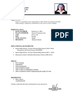 Mateo Rose Ann Resume