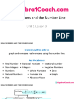 1 3 Slide Show Real Numbers and The Number Line