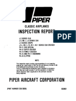 Piper Classic Airplanes Inspection Checklist