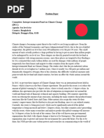 Bangladesh's Position Paper