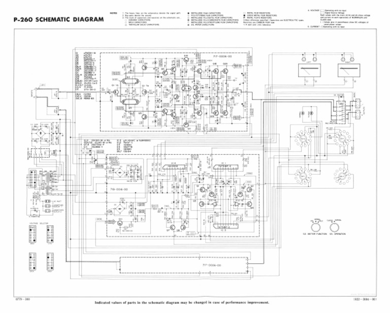 Accuphase P-260 Amplifier Schematic | PDF