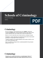 Schools of Criminology