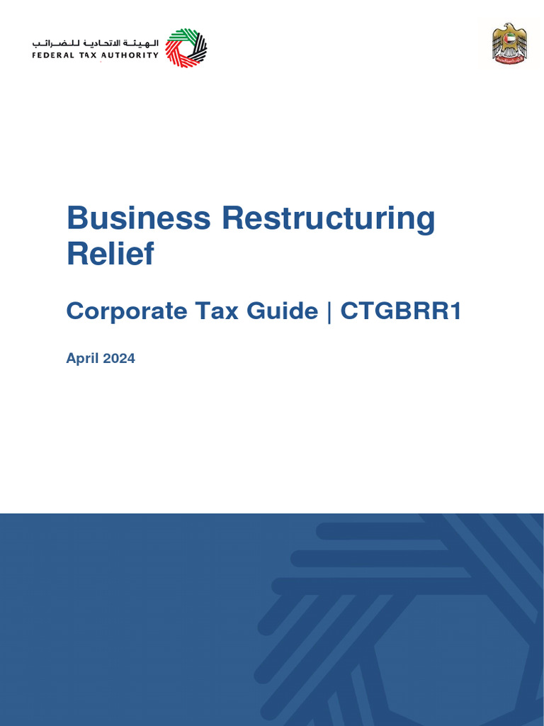 Business Restructuring Relief: Corporate Tax Guide - CTGBRR1 | PDF ...