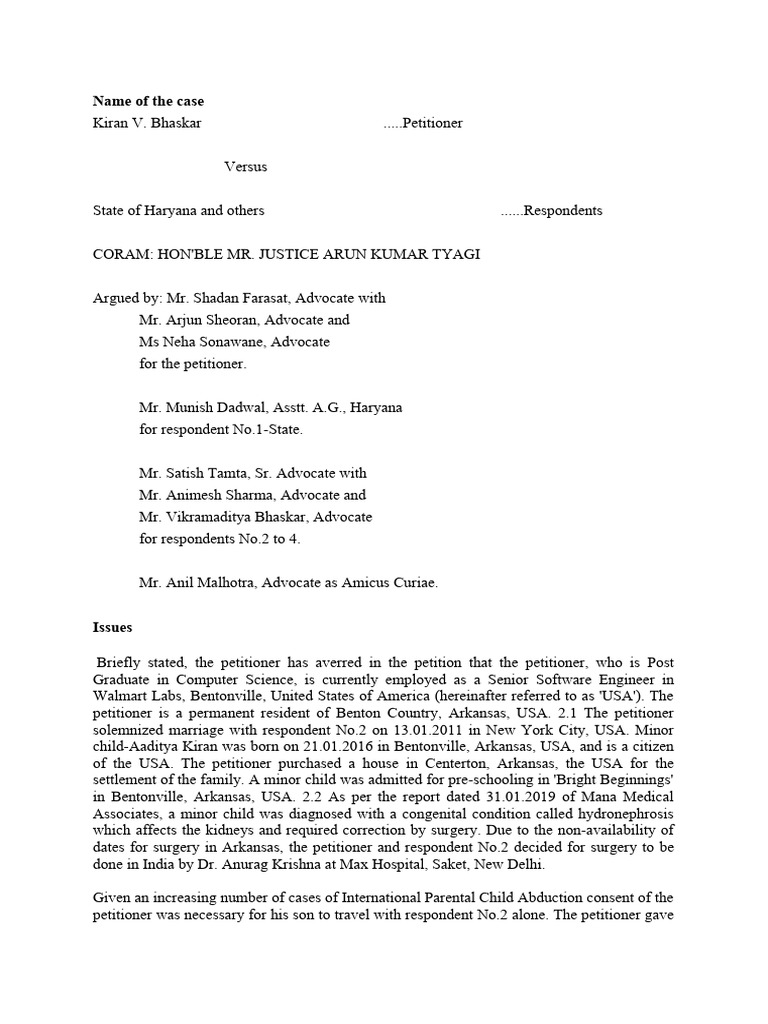 Case Analysis Law | PDF | Child Custody | Justice