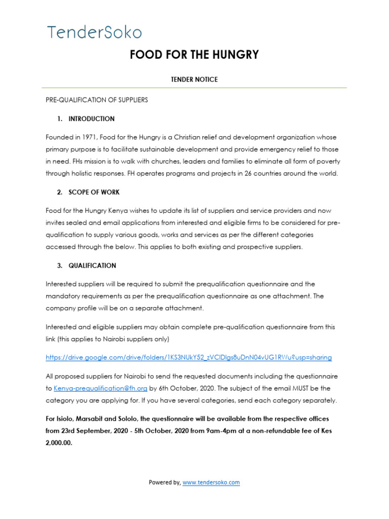 Pre-Qualification+of+suppliers+of+goods +works+and+services+ | PDF ...