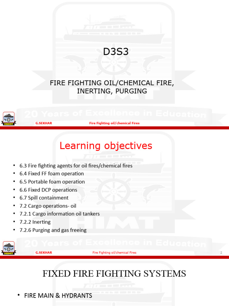 D3 S3 FireFighting Oil-Chemical Fires, Inerting | PDF | Firefighting ...