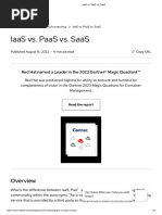 IaaS vs. PaaS vs. SaaS