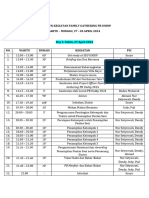 Terbaru - Rundown Kegiatan Family Gathering