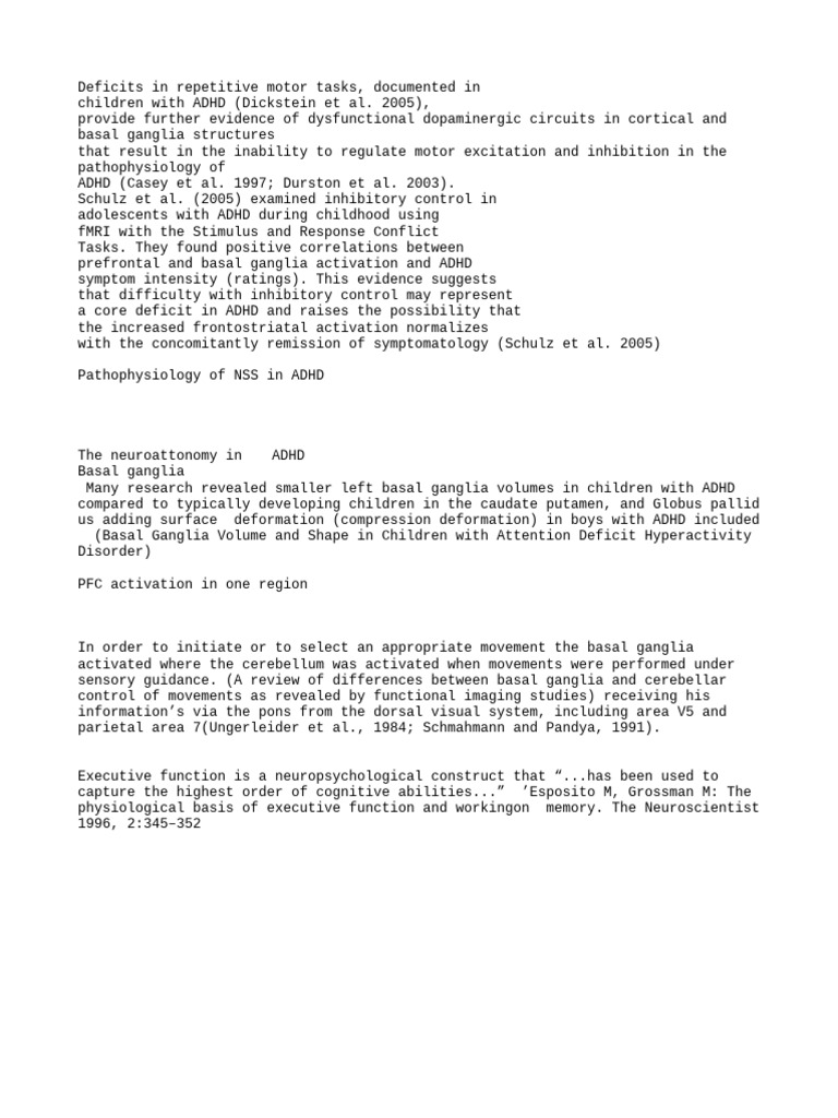 adhd note PDF