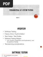 Software Testing Fundamentals