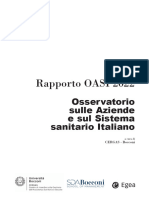 Rapporto OASI 2022 Osservatorio sulle Aziende e sul Sistema sanitario Italiano - Estratto