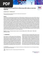 Identifying The Principal Factors Influencing Traffic Safety On Interstate Highways