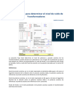 Determinación Del Nivel de Ruido en Transformadores