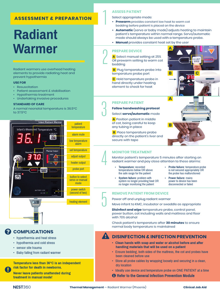 Phoenix Radiant Warmer Guidelines | PDF | Hypothermia