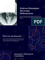 Srinivasa Ramanujan The Genius Mathematician