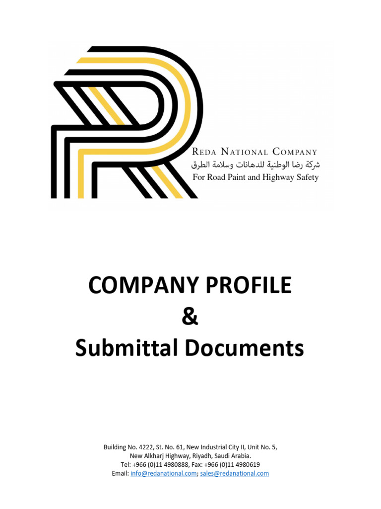 Reda National Company Profile | PDF | Specification (Technical Standard ...