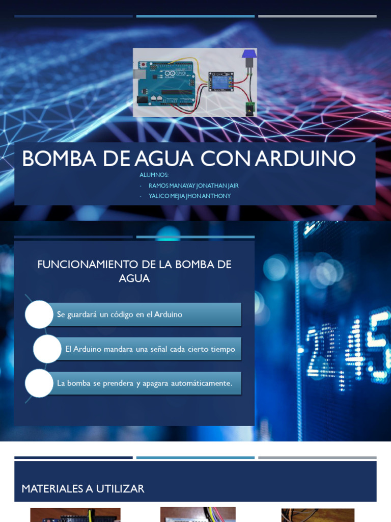 Control de Bomba de Agua con Arduino | PDF | Arduino | Electricidad