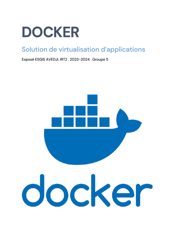 Introduction à Docker et ses avantages | PDF | Cloud computing | Linux