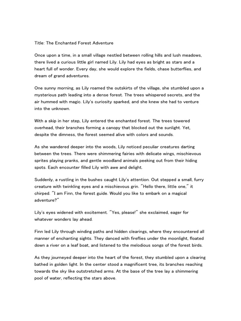 Enchanted Forest Pdf