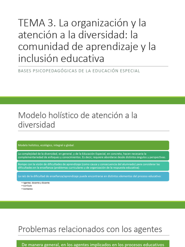 Inclusión Educativa y Diversidad | PDF | Plan de estudios | Enseñando