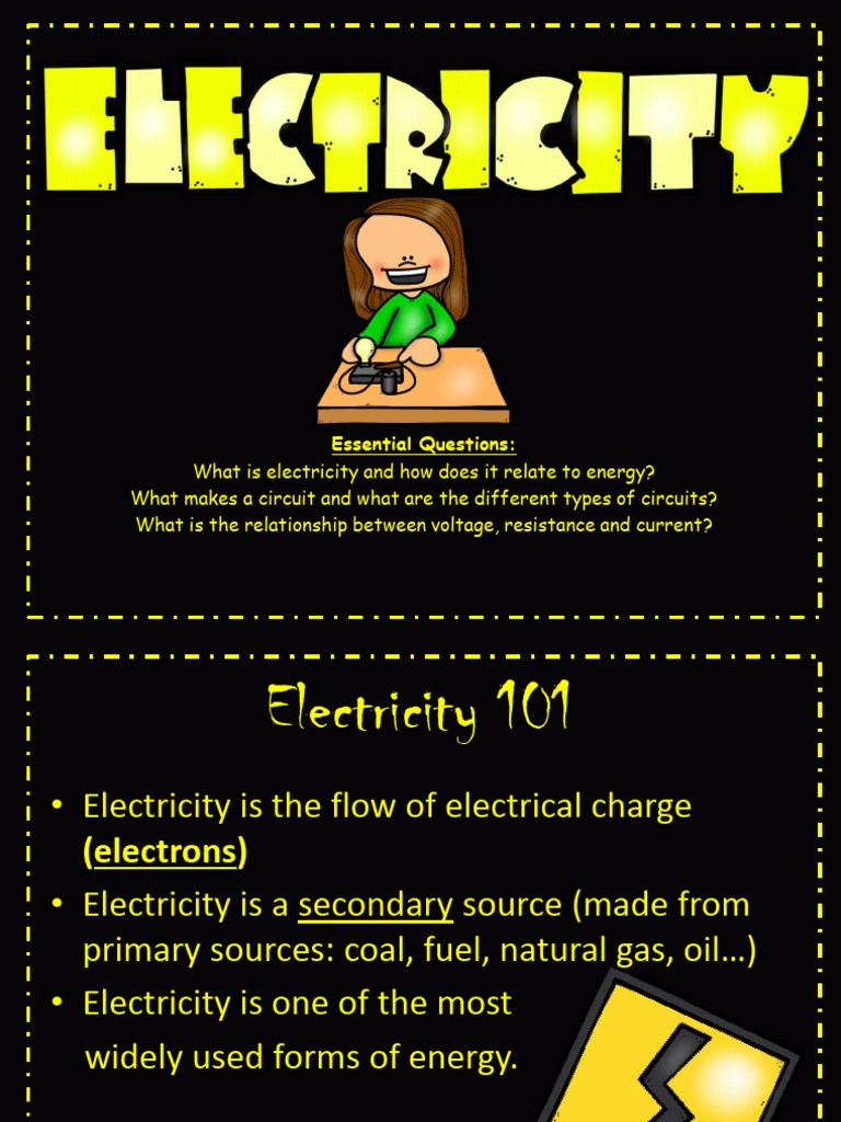 Introduction To Electricity | PDF | Electrical Resistance And ...