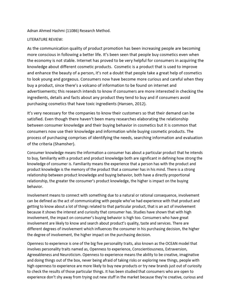 literature-review-sample-pdf-brand-psychology