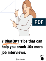7 ChatGPT Tips That Can Help You 10x X More Job Interview