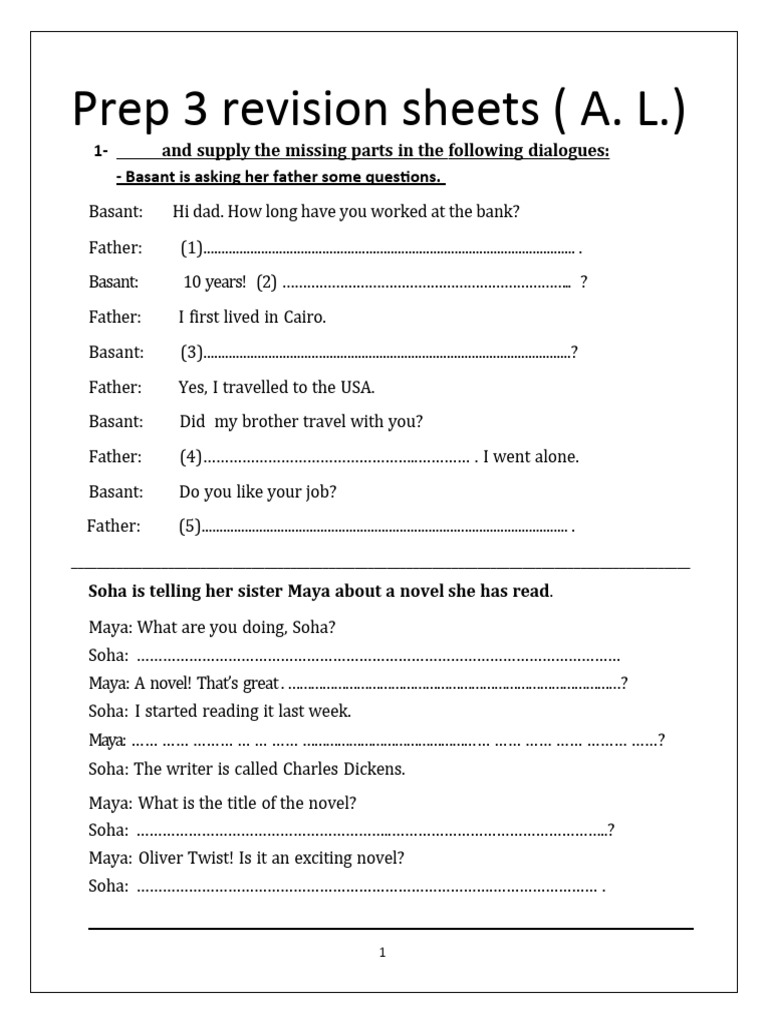 Prep 3 revision sheets 2024 a l pdf flood earth sciences