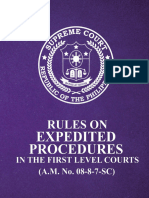 Rules on Expedited Procedure