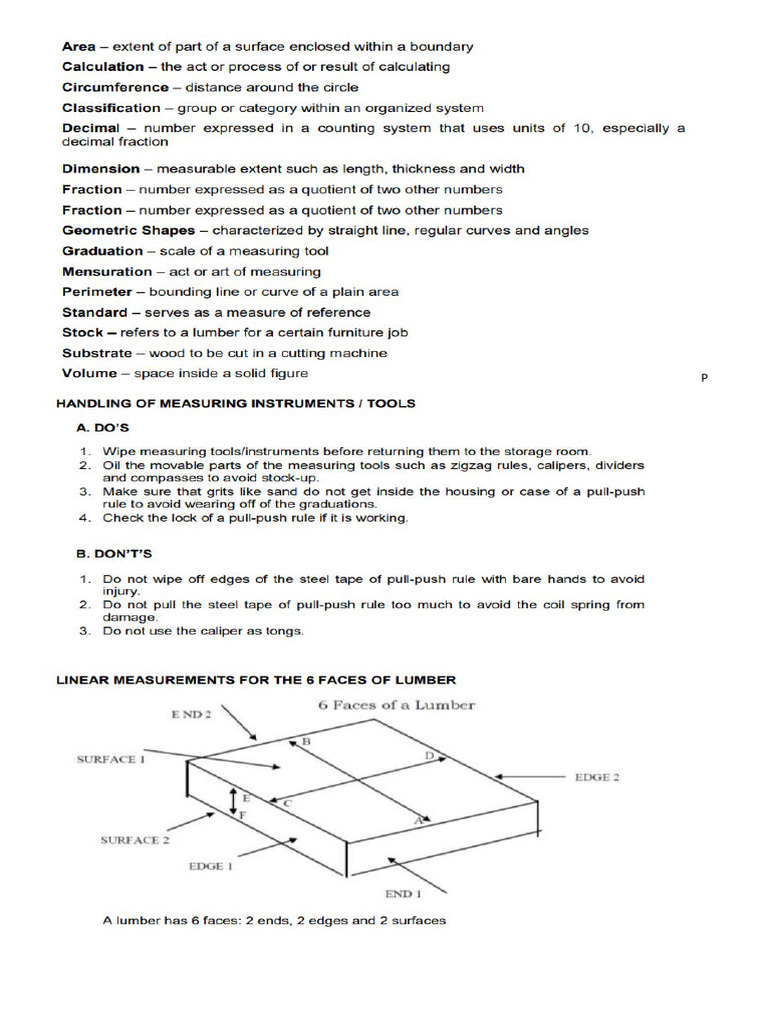 Measurement Conversions and Board Feet Calculations | PDF