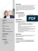 Coolfreecv Resume en 03 N