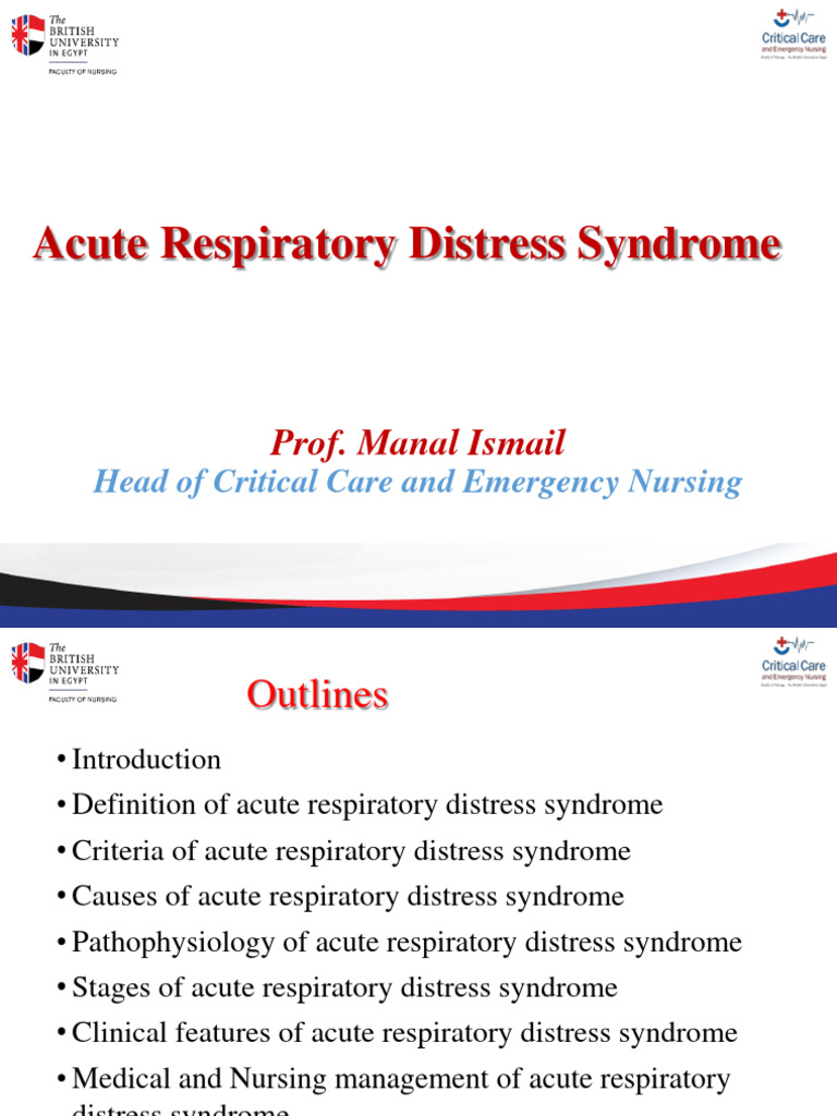 Acute Respiratory Distress Syndrome Pdf Respiratory Diseases