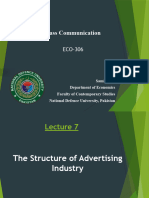 Lect 7the Structure of The Advertising Industry