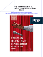 Free Download Comedy and The Politics of Representation 1St Ed Edition Helen Davies Full Chapter PDF
